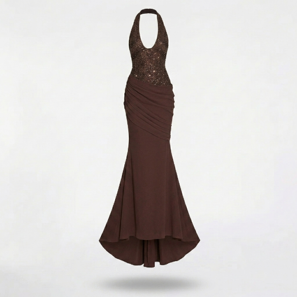 Vestido Luna-Marrón